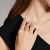 Straight Shank Prong Setting Trendy Engagement Women's Ring 1CT D Color Moissanite S925 Sterling Silver Rhodium Plated
