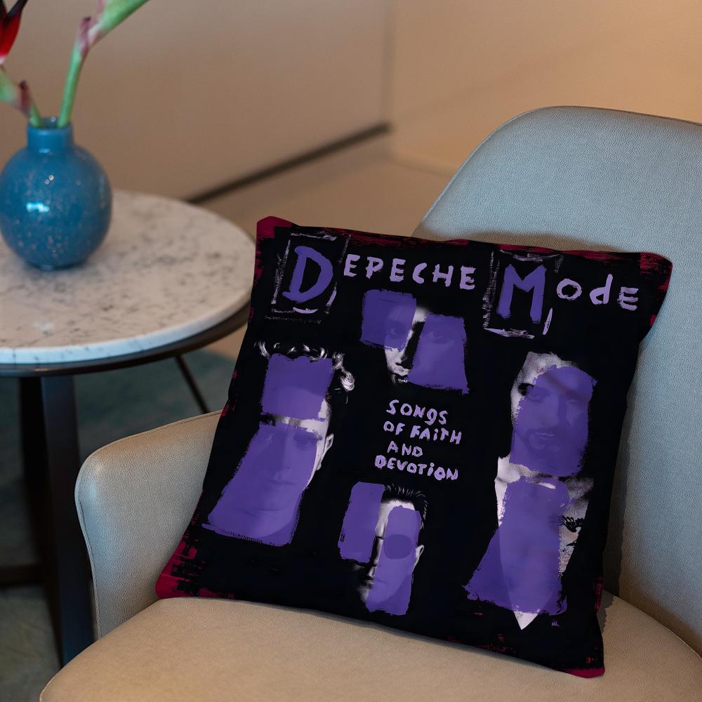 Чехол для подушки D-Depeche M-Mode Memento Mori 2-в-1 Двусторонний Плюшевый Чехол для Подушки | Автомобиль/Диван/Кровать | Идеальный Подарок