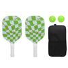 Pickleball Paddles Set Fiberglass Honeycomb Core Cartoon Lightweight Pickle Ball Rackets with 2