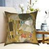 Gustav Klimt The Kiss Square Pillow Case Throw Pillow Cushion Covers