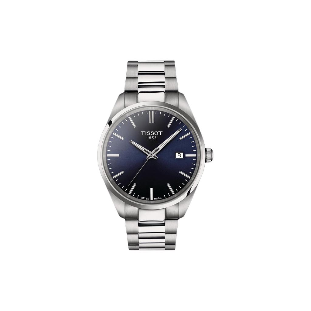 Tissot Коллекция PR100 Кварцевый механизм Водонепроницаемость 100 м Мужские часы Часы 40 мм Синий циферблат T150.410.11.041.00