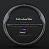 Carbon fiber Leather Car Steering Wheel Cover For Mazda 3 5 6 8 SKYACTIV Axela Atenza CX30 CX5 CX7 CX8 CX9 MX5 BT50 Accessories FF12