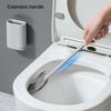 Силиконовый ершик для унитаза с длинной ручкой, двухсторонняя щетка для глубокой очистки, противоскользящий держатель фильтра