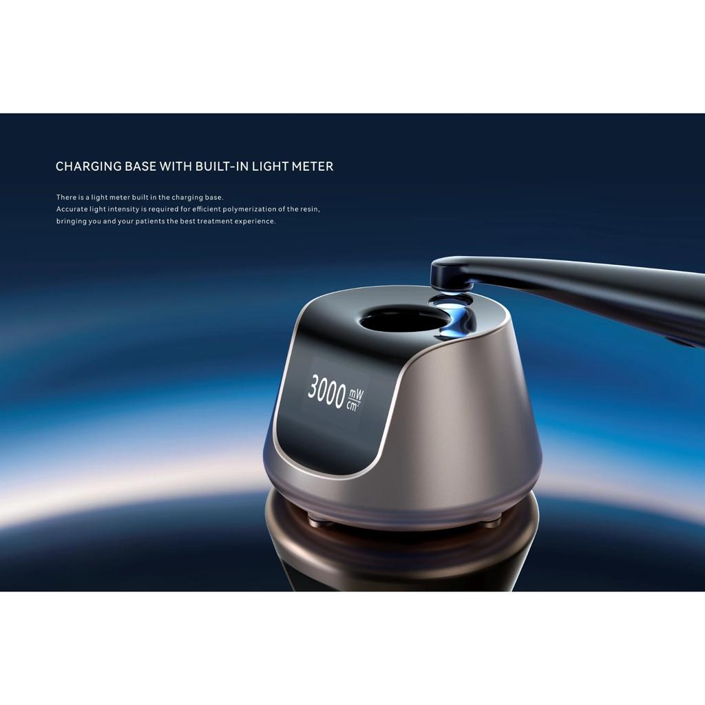 Стоматологический аппарат для фотополимеризации Woodpecker O-Star, светодиодный аппарат, стоматологическая фоточувствительная лампа, отбеливание зубов, смола, беспроводное пломбирование зубов