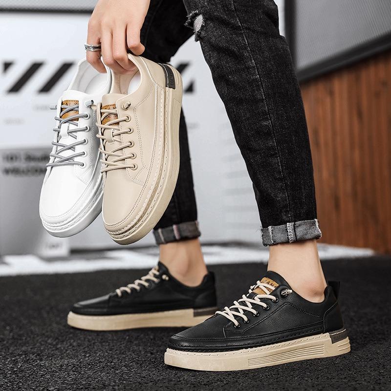 Fashion Trend Men's Flat Shoes Platform Casual Shoes Luxury Breathable Comfortable Sneakers Men Loafers Tenis Vulcanized Shoes Masculino