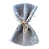 6pcs 42x42cm Cotton Napkins Reusable Fringed Napkins New Year Cloth Napkins  Kitchen Use
