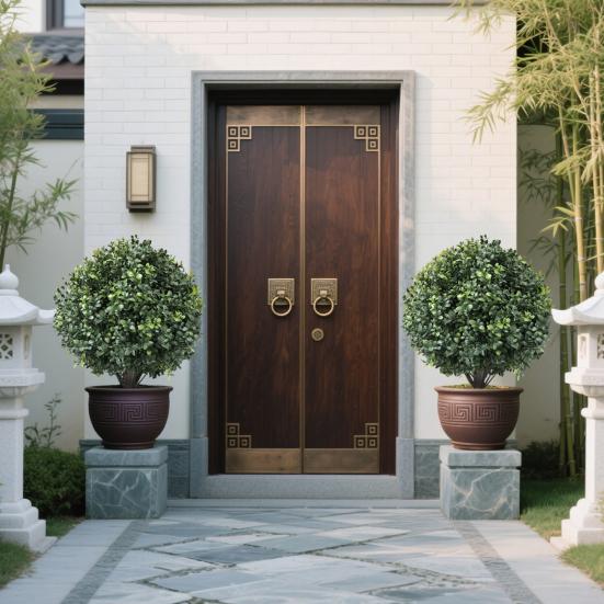 Yousheng Artificial Topiary Ball 24 Inch Faux Boxwood/Pine Tree/Rose/Lavender Shrub with Ground Spike Fake Bushes Trees for Outdoor Indoor Garden