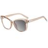 New Fashion Vintage Gradient Eyeglasses For Nearsightedness Anti Blue Light Myopia  Unique Transparent Cat Eye Glasses Frame