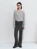ATELIER NAIN An Layerd Skirt Set Semi Boots Cut Knit Pants S (Pt-5740)