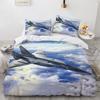 Роскошный темно-синий комплект постельного белья Galaxy Twin Full Queen King Size, пододеяльник/пододеяльник, комплект сияющих звезд, звездное небо, пододеяльник