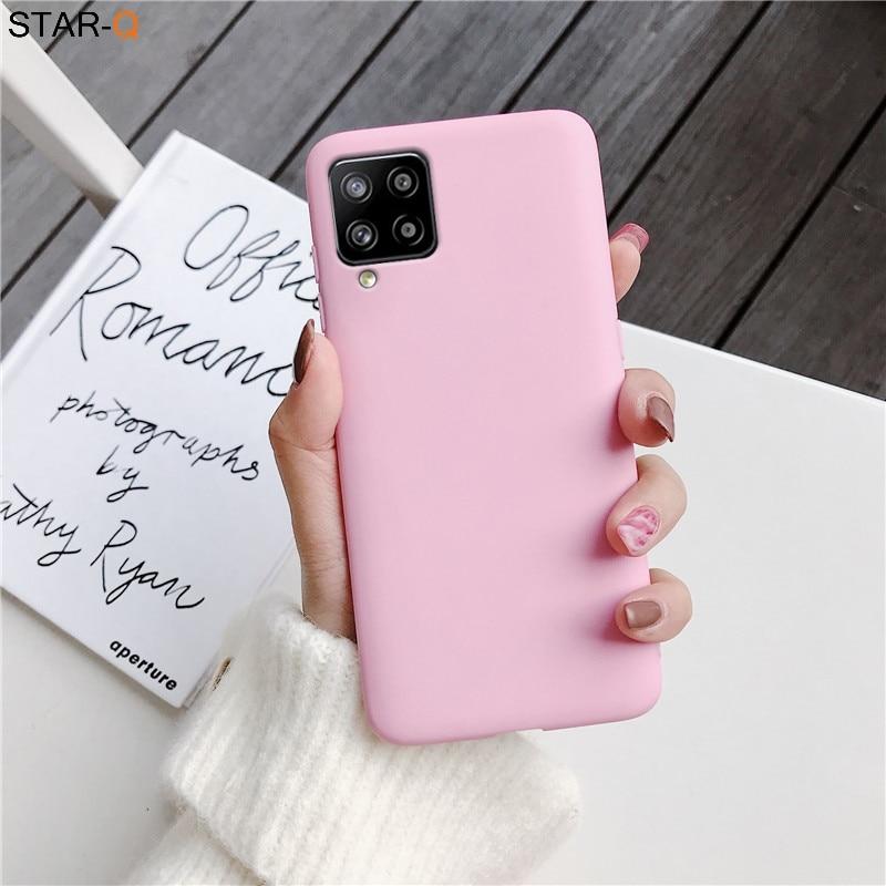 Силиконовый чехол для телефона Samsung Galaxy A12 A11 A42 A52 A51 A71 A72 A81 A91 A41 A31 A32 5G M02S A02S M31 M51 M21, матовая мягкая задняя крышка из ТПУ, Fundas Coque