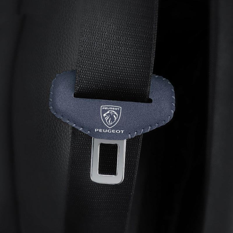 2pcs Car Seat Belt Clip Buckle Safety Cover Protector For Peugeot 2008 3008 307 308 206 207 208 407 508 5008 106 107 205 4008 ed1