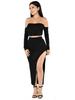 2017 European & American Sexy Nightclub Gabardine Two-Piece Dress