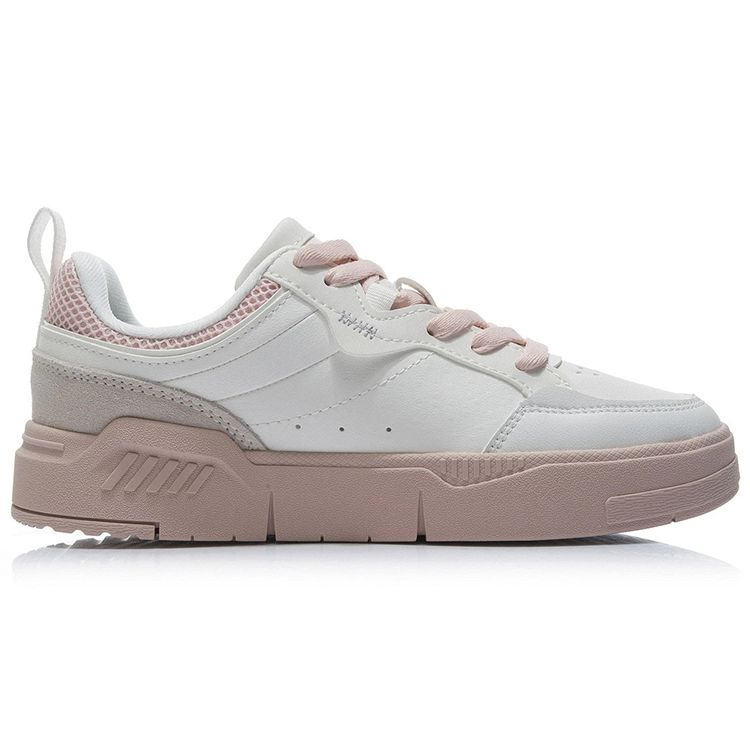 Li Ning Ace Non-Slip Shock Absorbing Wear-Resistant Low-Top Skate Shoes Women Sneakers Pink AGCR236-6