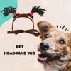 Halloween Dog Hairband Pet Cosplay Party Hair Hoop Dress-up Costume Accessories Funny Headband for Cats Dogs Parties Photoshoots Festivals