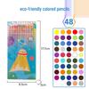 Zhenglin Стираемые цветные карандаши – наборы по 24, 36 и 48 цветов для рисования и раскрашивания детьми и студентами.