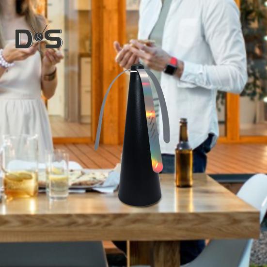 Вентилятор для отпугивания мух со светоотражающей полосой для кемпинга на открытом воздухе, рыбалки, пикника, настольный вентилятор для еды в помещении, портативный бесшумный складной вентилятор для отпугивания мух