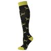 HYSAIXIA Compression Socks Funny Pattern Animals Sheep Monkey Music Cat Men Women Pressure Stockings Knee High Run Sport Socks