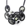 [I2225] - Designer Necklace 'Mélusine' Black White