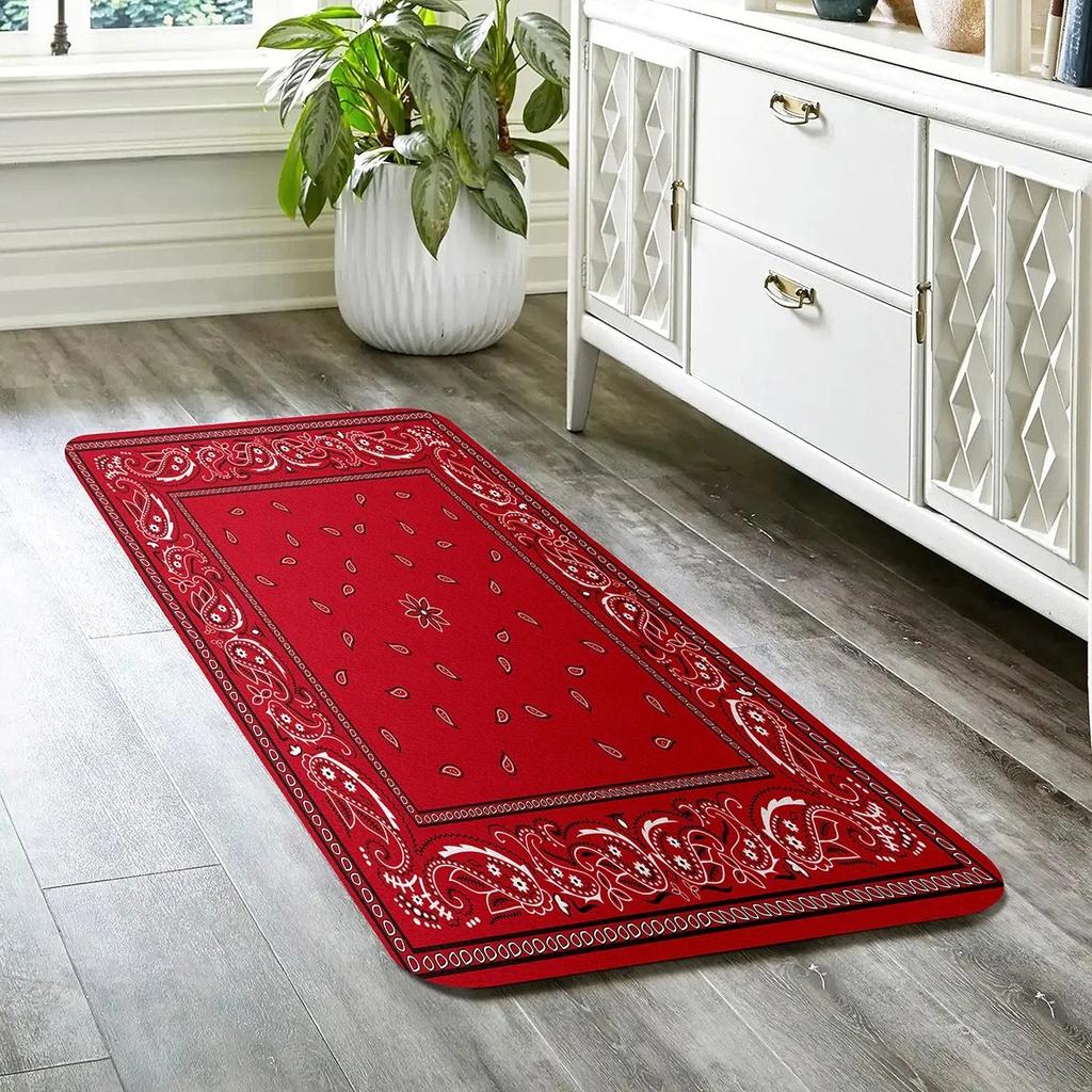 1PC Rainbow Pattern Kitchen Rugs Non-Slip Home Door Mats Pop design Bathroom Rug Bath Mat Carpet for Home Sink Laundry Decor