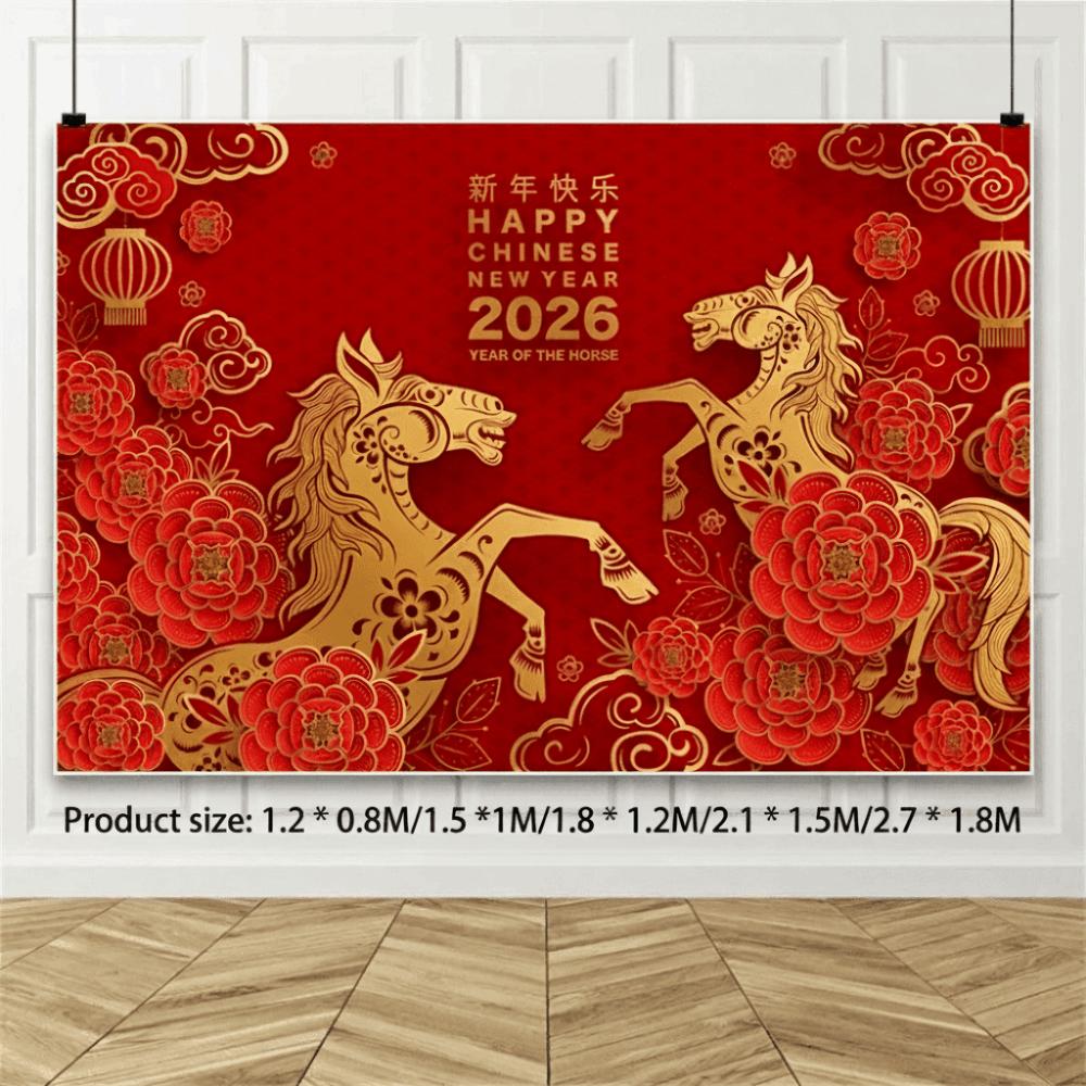 Новый стиль украшение для вечеринки красный золото фотофон традиционный фон трансграничный
