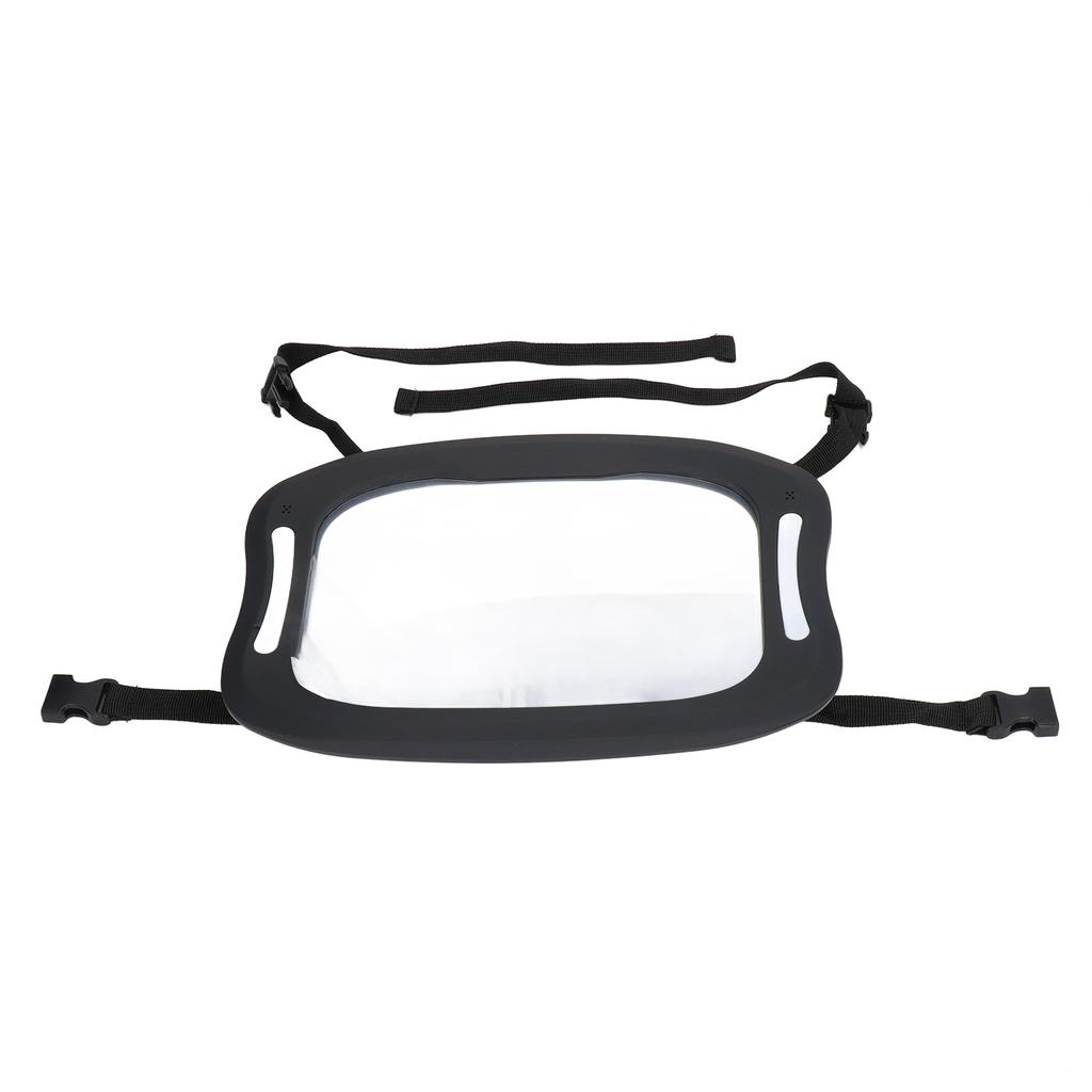 Детское автомобильное зеркало, ударопрочное, вращающееся на 360 градусов, широкое, прозрачное, детское зеркало заднего вида со светодиодами