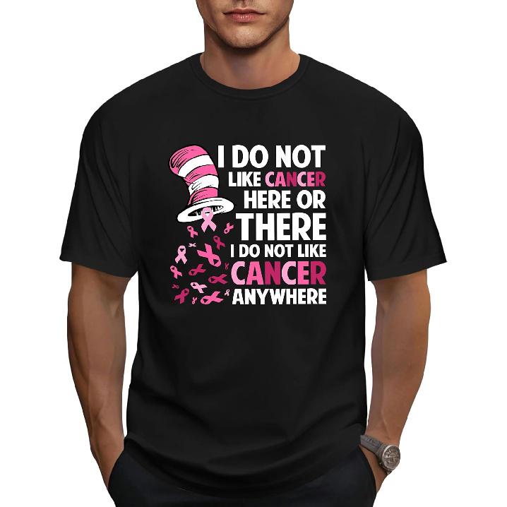 Mens Breast Cancer Awareness Shirt in October We Wear Pink Tshirt