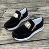Fashion Plus-size Sneakers 2025 New Style European and American Casual Sneakers Zipper Women's Single Shoes for Women