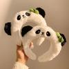 Light weight Panda Plush Hairband Washing Children Headbands Adjustable Headwear for Children Teens and Panda Fans