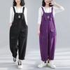 Women's Fashion Harem Jumpsuits - Loose Wide-Leg Overalls with Pockets