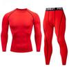 2pcs Men's Compression Sportswear Suit Elastic Training Yoga Sets Workout Jogging Fitness Clothing Tracksuit Pants Sporting