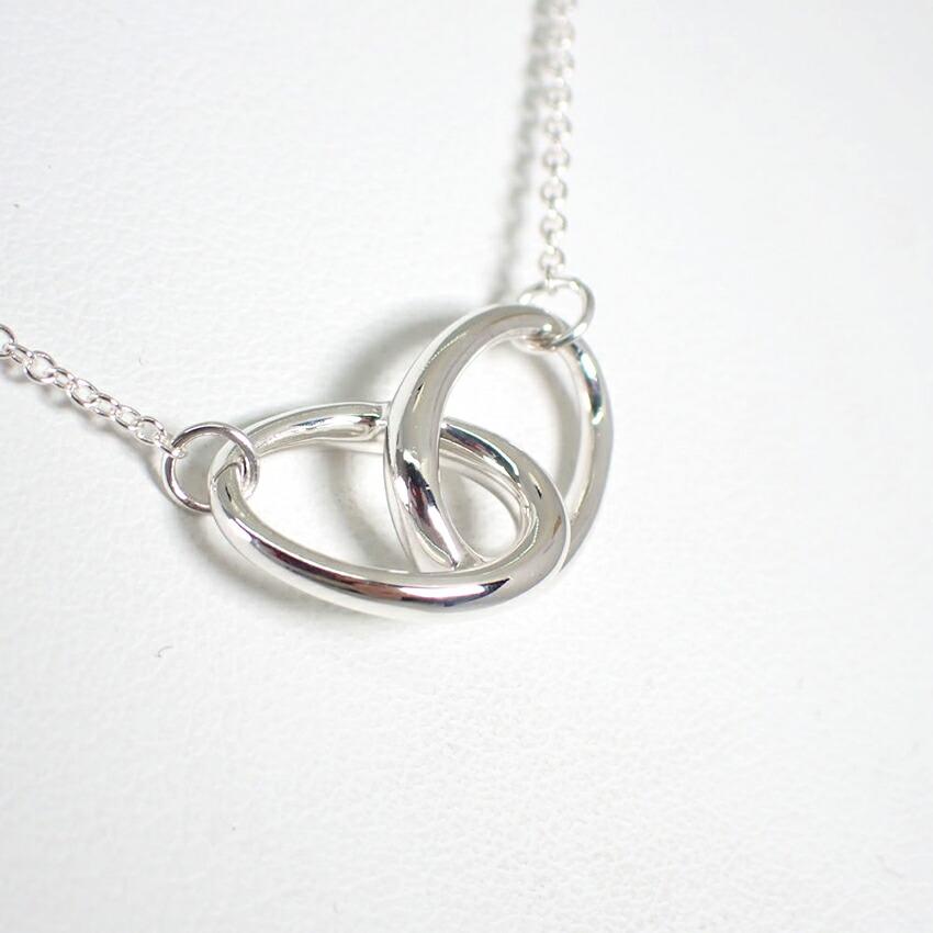 [Used] TIFFANY/Tiffany 925 Double Loop Necklace [g389-59]