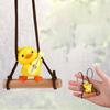 Yousheng Swing Duck Pendant Car Rearview Mirror Ornament Cute Animated Car Interior Decor Plastic Bag Charm Keychain