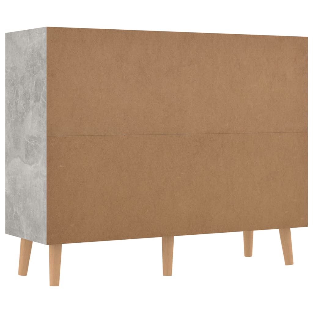 Vidaxl Szafka, Szarość Betonu, 90X30X72 Cm, Materiał Drewnopochodny