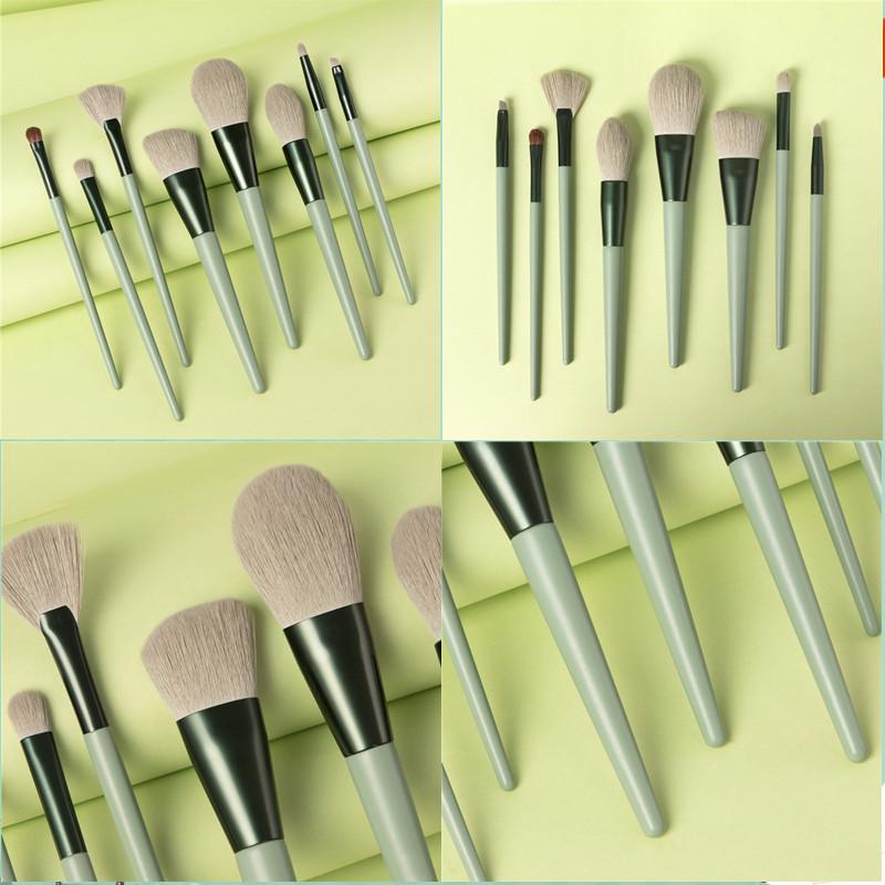 Набор кистей для макияжа, 8 шт., мягкие кисти для пудры для волос, кисти для макияжа, кисти для растушевки теней для век, косметический инструмент