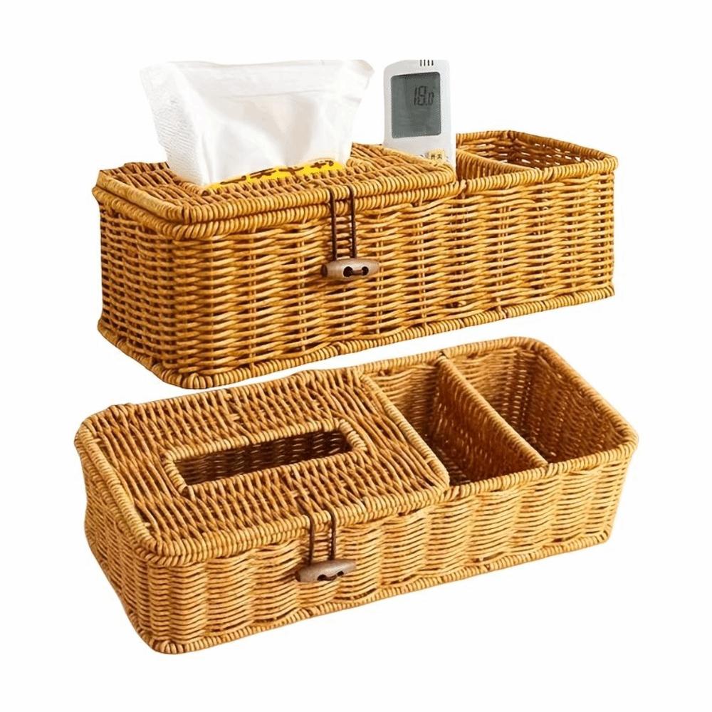 Woven Tissue Box Cover Breathable Design Tissue Dispenser New Paper Towel Holder Desktop