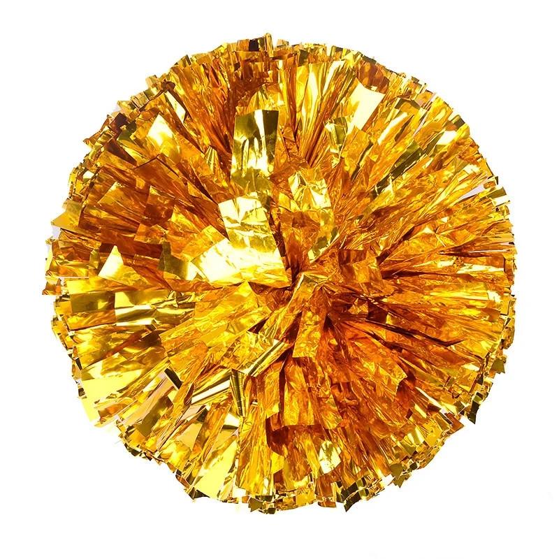 Женские разноцветные помпоны для черлидинга, шарики для черлидинга, черные и синие, золотые, серебряные, красные, зеленые, танцевальные аксессуары для черлидинга