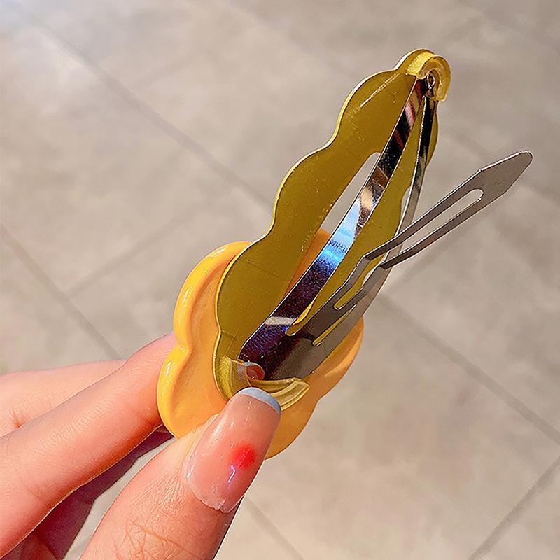 Заколка для челки для девочек Корейская версия детских аксессуаров для волос Цветочная заколка для волос