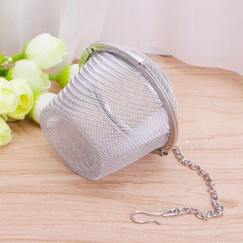 Практичный многоразовый сетчатый фильтр для специй, шарик для заваривания чая из нержавеющей стали, травяной заварник