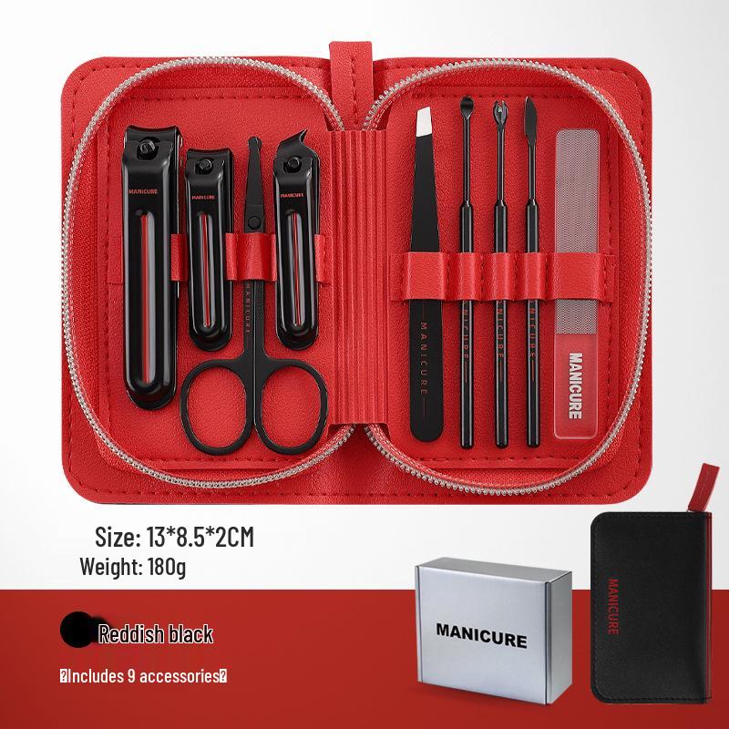 Manicure Set Nailans Deluxe: Антибрызговые кусачки для ногтей и ушная палочка с изогнутыми щипчиками для ногтей