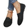 Large Size Flat-bottomed Fly-woven Shallow-mouth Single Shoes, Women's Soft-soled Lightweight Hollowed-out One-pedal Lazy Shoes
