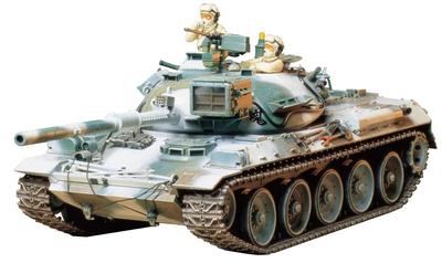 Tamiya 1/35 Военная миниатюра Серия Нет. 168 Танк Тип 74 Сил самообороны Японии Зимнее снаряжение Пластиковая модель 35168