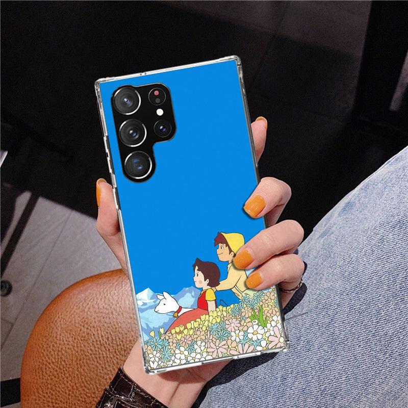 Милый мультяшный чехол Heidi для Samsung Galaxy S26 S25 Edge S23 S24 Ultra S22 Plus S21 S20 FE Уникальная крышка Мягкий чехол Galaxy S