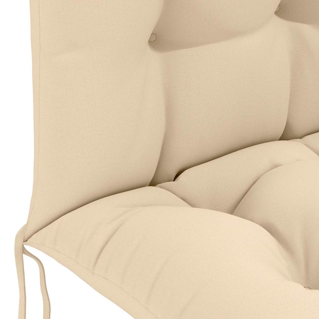 Sun Lounger Cushion PUTTEN 100percent Polyester Cream