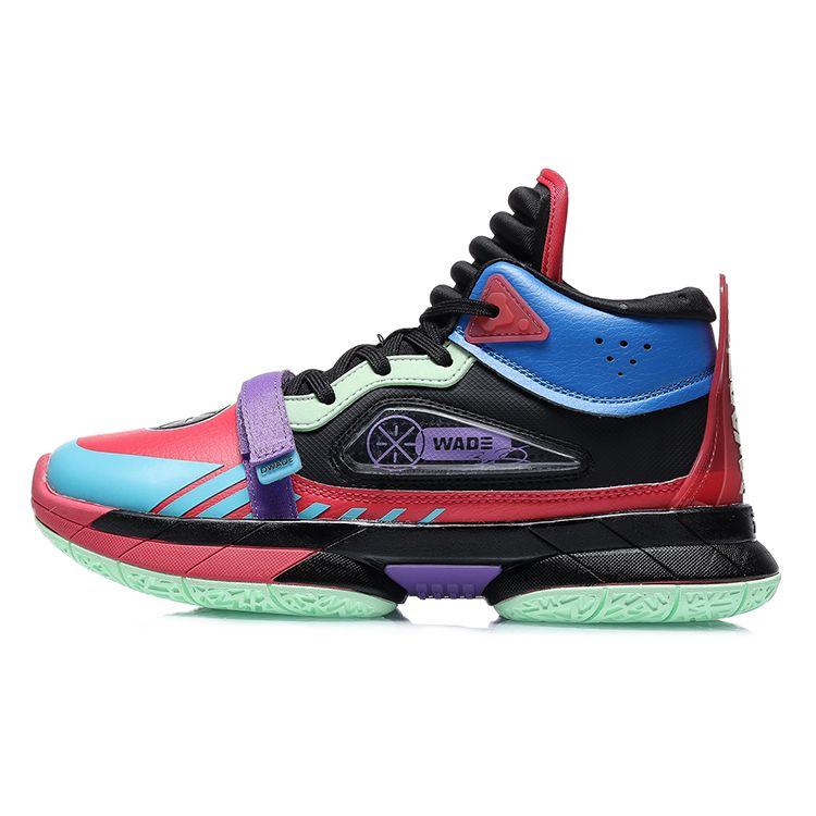 Детские кроссовки средней высоты для баскетбола Li Ning Детские кроссовки Красно-черные YKBQ054-3