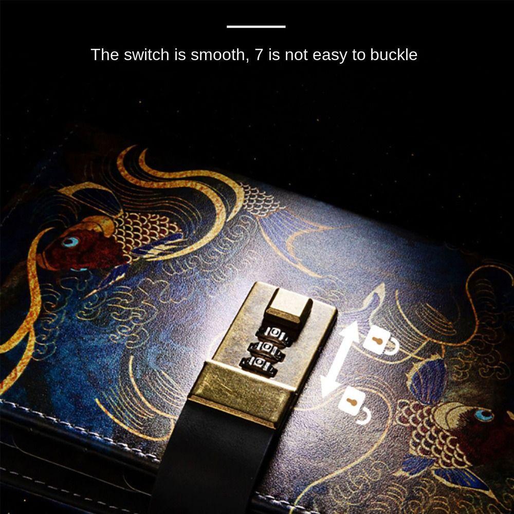 DIY Notebook Password Lock Waterproof Alloy Lock Durable Briefcase Lock  Handbag