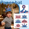 Корона-шляпа на День независимости США, Шляпа для вечеринки, Карнавал, Реквизит для фотосъемки, Декорации, Бумажные шляпы для вечеринки и праздника