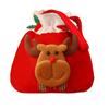 Santa Claus Printed Drawstring Pouch Party Decor Peace Fruit Sack Xmas Gifts Bag Candy Bag Handbag