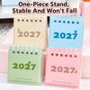 Twin-Wire Binding Mini Desktop Calendar Paper Table Calendar  Home Office Planning