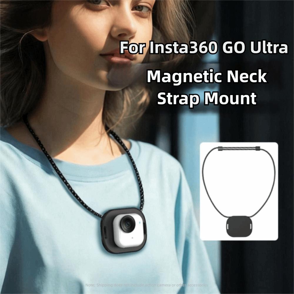 Adjustable Magnetic Neck Mount Suspension Neck Hanging Bracket for Insta360 GO Ultra Vlog Shooting